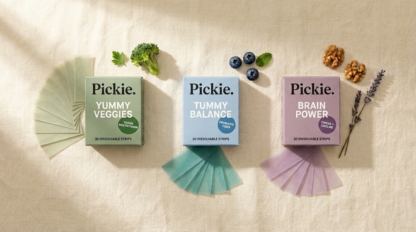 Pickie product lineup flat lay