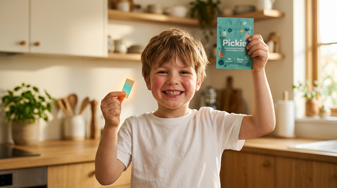 Happy kids with Pickie vitamins